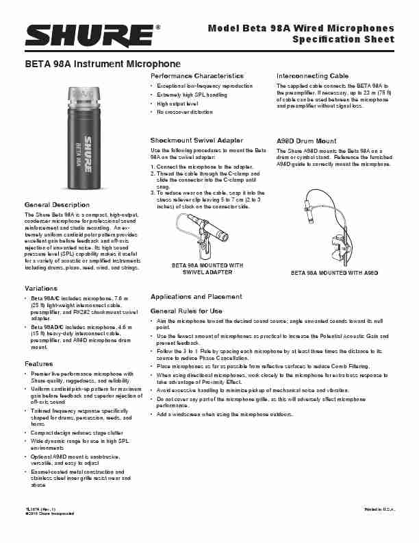 Shure Microphone Beta 98A-page_pdf